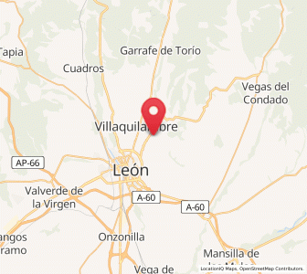 Map of Villarrodrigo de las Regueras, Castille and León