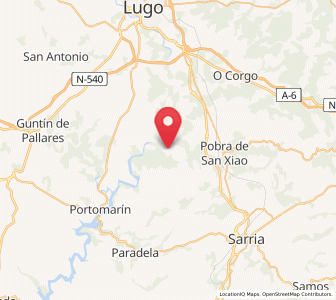Map of Villasante, Galicia