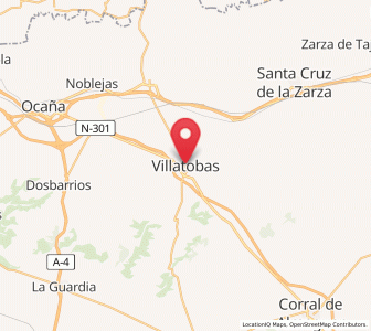 Map of Villatobas, Castille-La Mancha