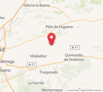 Map of Villavaquerín, Castille and León