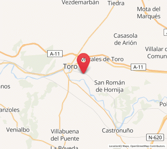Map of Villaveza, Castille and León
