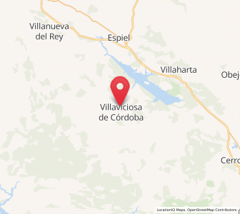 Map of Villaviciosa de Córdoba, Andalusia