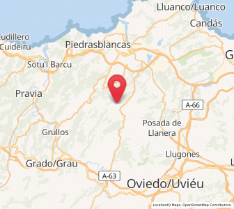 Map of Villayo, Asturias