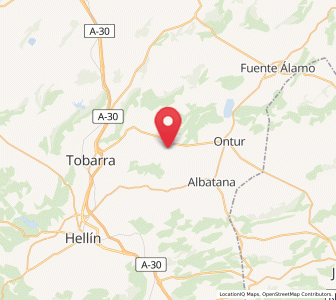 Map of Villegas, Castille-La Mancha