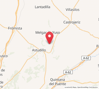 Map of Villodre, Castille and León