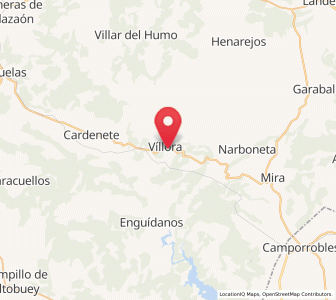 Map of Villora, Castille-La Mancha