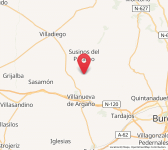 Map of Villorejo, Castille and León