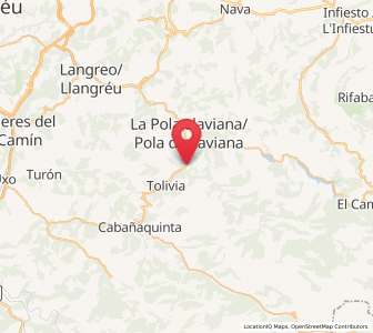 Map of Villoría, Asturias