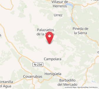 Map of Villoruebo, Castille and León