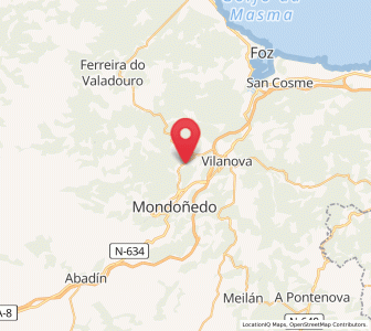 Map of Viloalle, Galicia