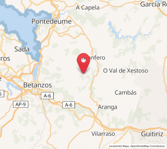 Map of Viña, Galicia