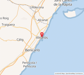 Map of Vinaròs, Valencia