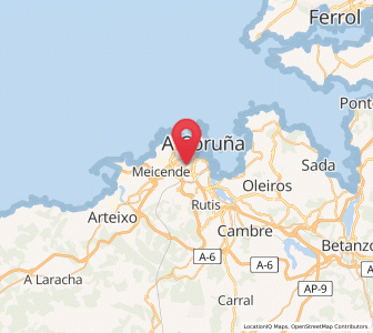 Map of Viñas, Galicia