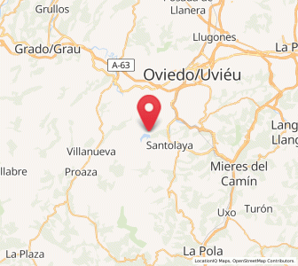 Map of Vixel, Asturias