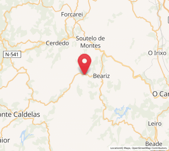 Map of Xirazga, Galicia