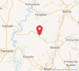 Map of Xixiriz, Galicia
