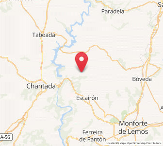 Map of Xuvencos, Galicia