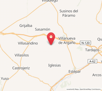 Map of Yudego, Castille and León