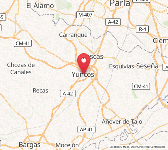 Map of Yuncos, Castille-La Mancha