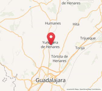 Map of Yunquera de Henares, Castille-La Mancha