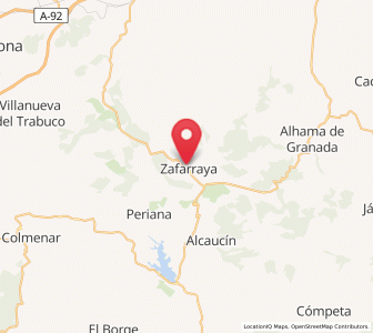 Map of Zafarraya, Andalusia