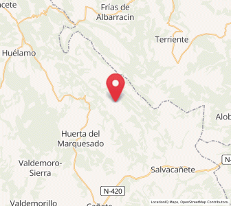 Map of Zafrilla, Castille-La Mancha