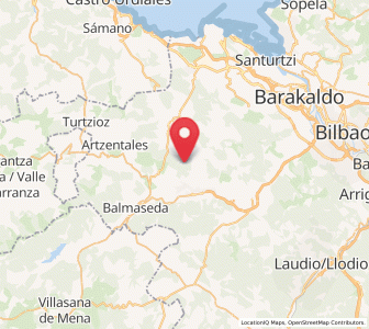 Map of Zalla, Basque Country