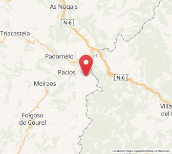 Map of Zanfoga, Galicia