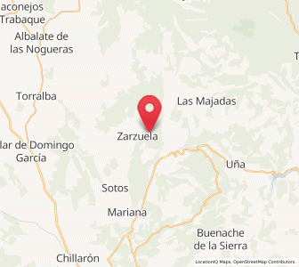 Map of Zarzuela, Castille-La Mancha