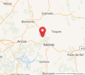 Map of Zas de Rei, Galicia