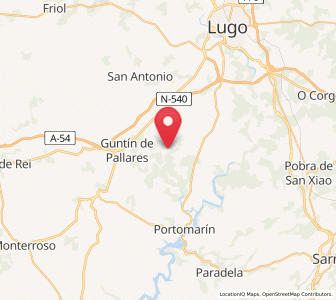Map of Zolle, Galicia