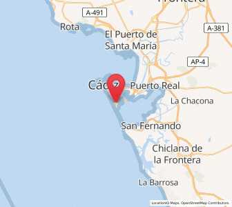 Map of Zona Franca de Cadiz, Andalusia