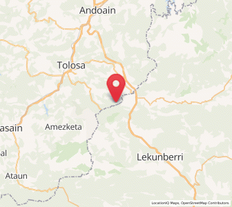 Map of Zotzune, Basque Country