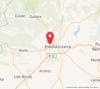 Map of Zubielqui, Navarre