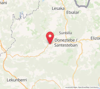 Map of Zubieta, Navarre