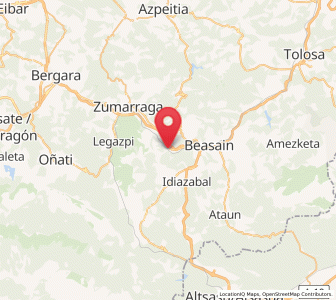 Map of Zubipe, Basque Country
