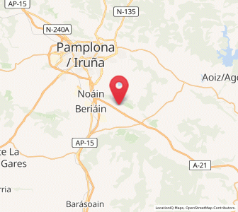 Map of Zulueta, Navarre
