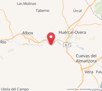 Map of Zurgena, Andalusia