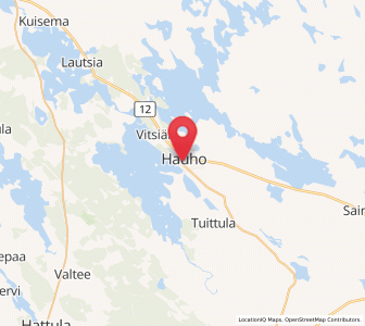 Map of Hauho, Kanta-Häme
