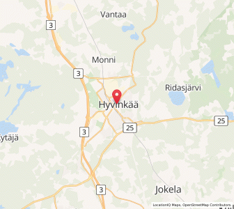 Map of Hyvinge, Uusimaa