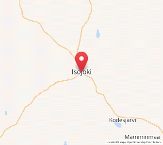 Map of Isojoki, South Ostrobothnia