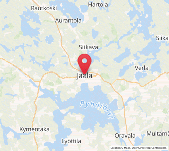 Map of Jaala, Kymenlaakso