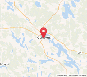 Map of Kiuruvesi, North Savo