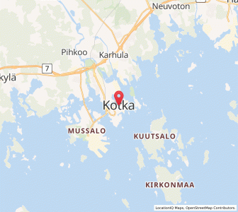 Map of Kotka, Kymenlaakso