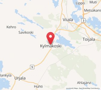 Map of Kylmäkoski, Pirkanmaa