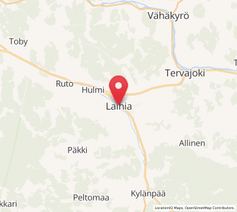 Map of Laihia, Ostrobothnia