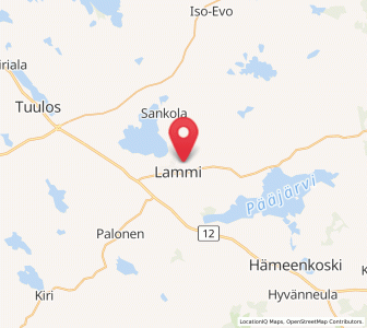 Map of Lammi, Kanta-Häme