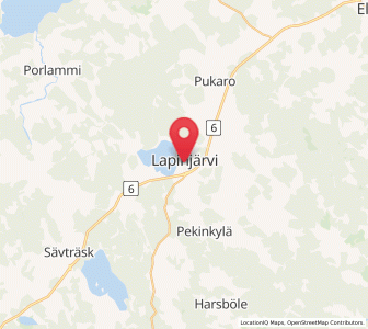 Map of Lapinjärvi, Uusimaa