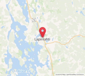 Map of Lapinlahti, North Savo