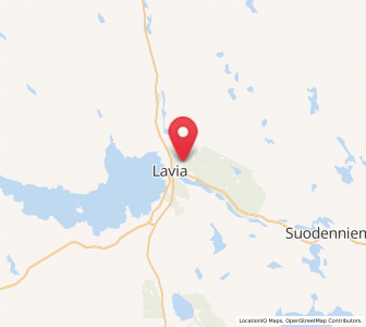 Map of Lavia, Satakunta